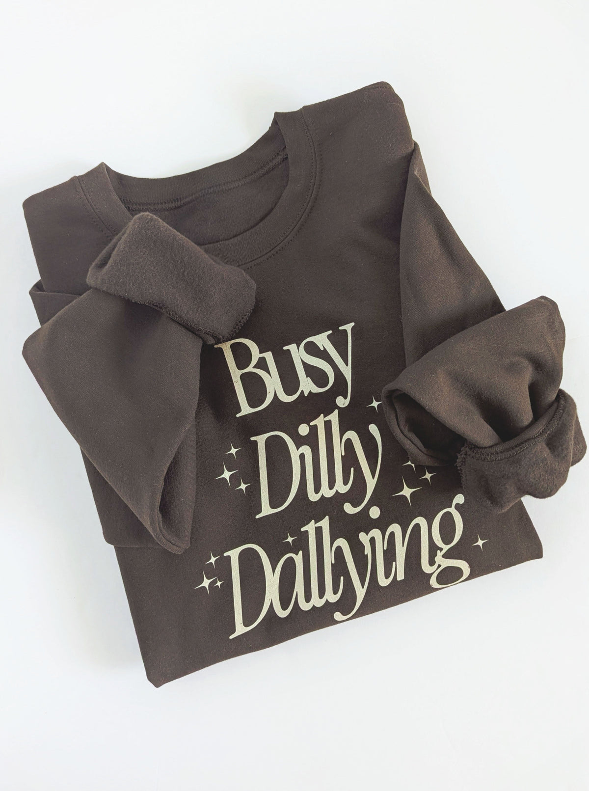 Busy Dilly Dallying Sweatshirt | Espresso