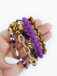 Erimish Bracelet Stack | Purple