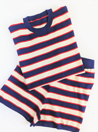 Striped Matching Set | Navy