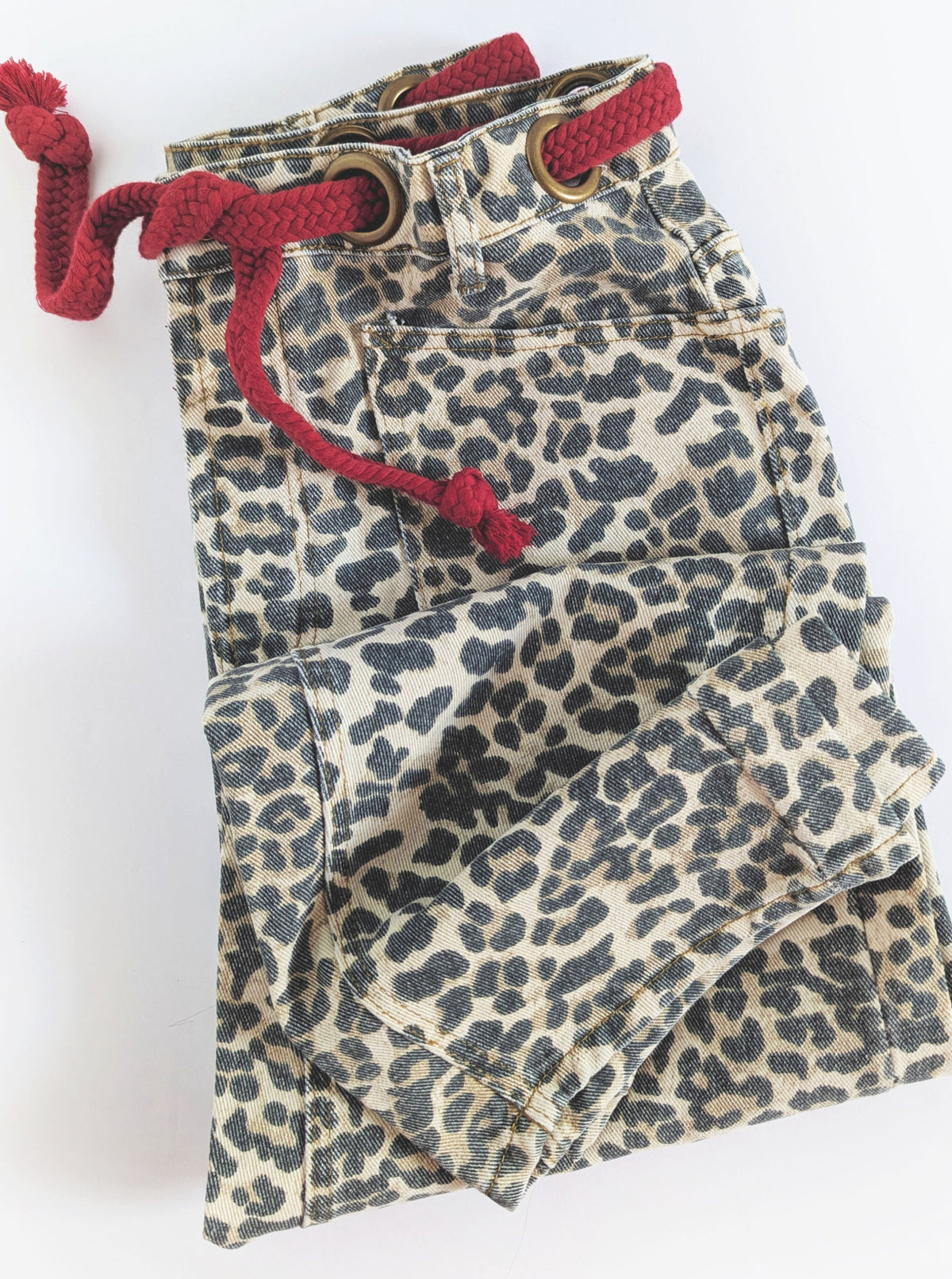 Leopard Barrel Pants