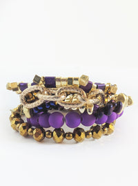 Erimish Bracelet Stack | Purple