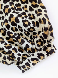 Leopard Tie Blouse