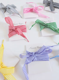 Gingham Shoe Laces | 8 Colors