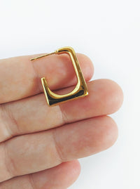 Tarnish Resistant Square Hoop Earrings