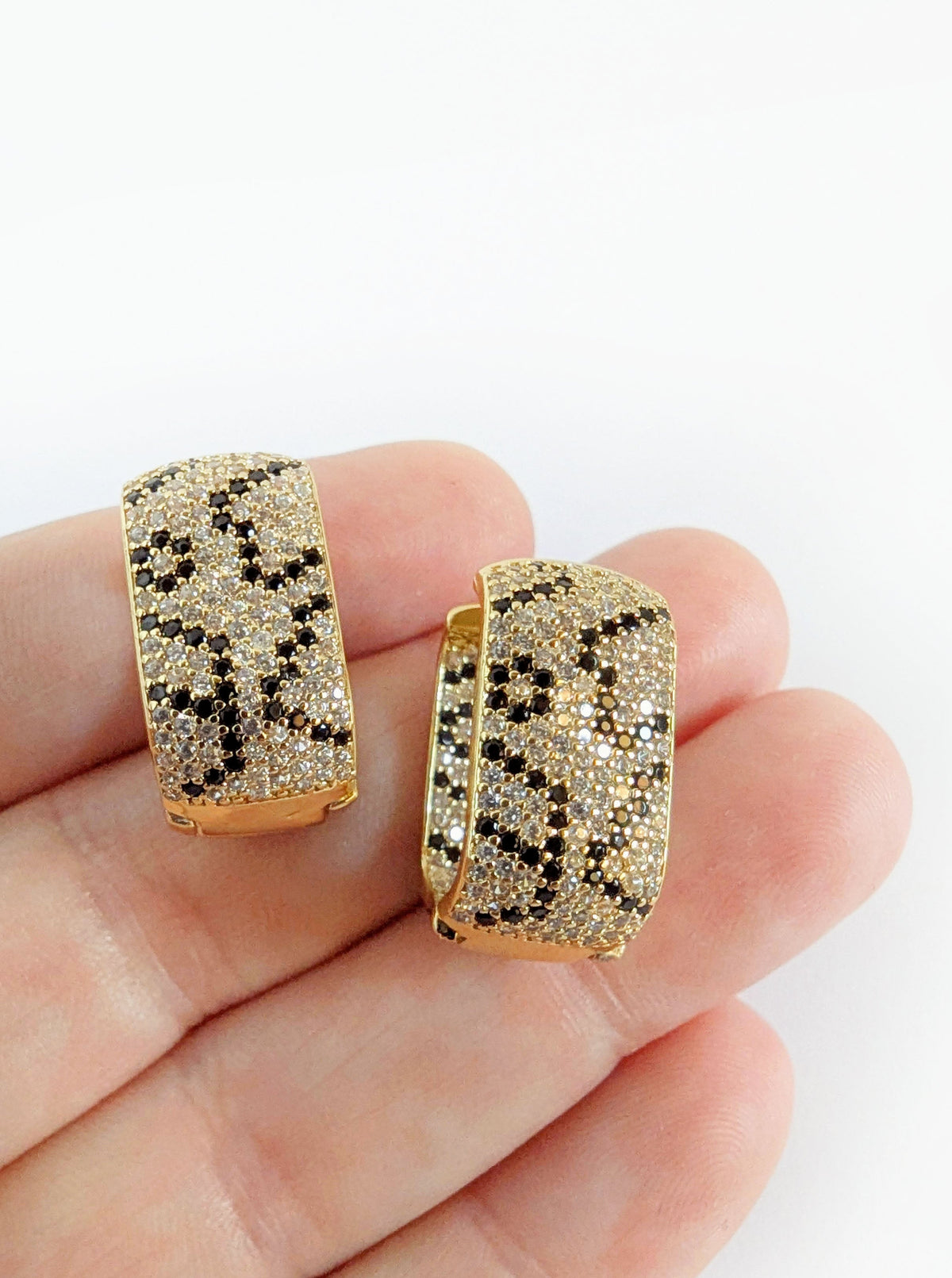 Erimish Leopard Earrings | Gold