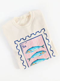 Sardine Stamp Graphic Tee