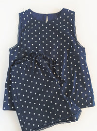 Polka Dot Matching Set | Navy