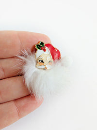 Santa Earrings | Pink & Red