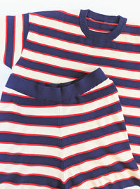 Striped Matching Set | Navy