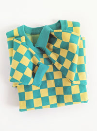 Lucy Checkered Sweater | Jade