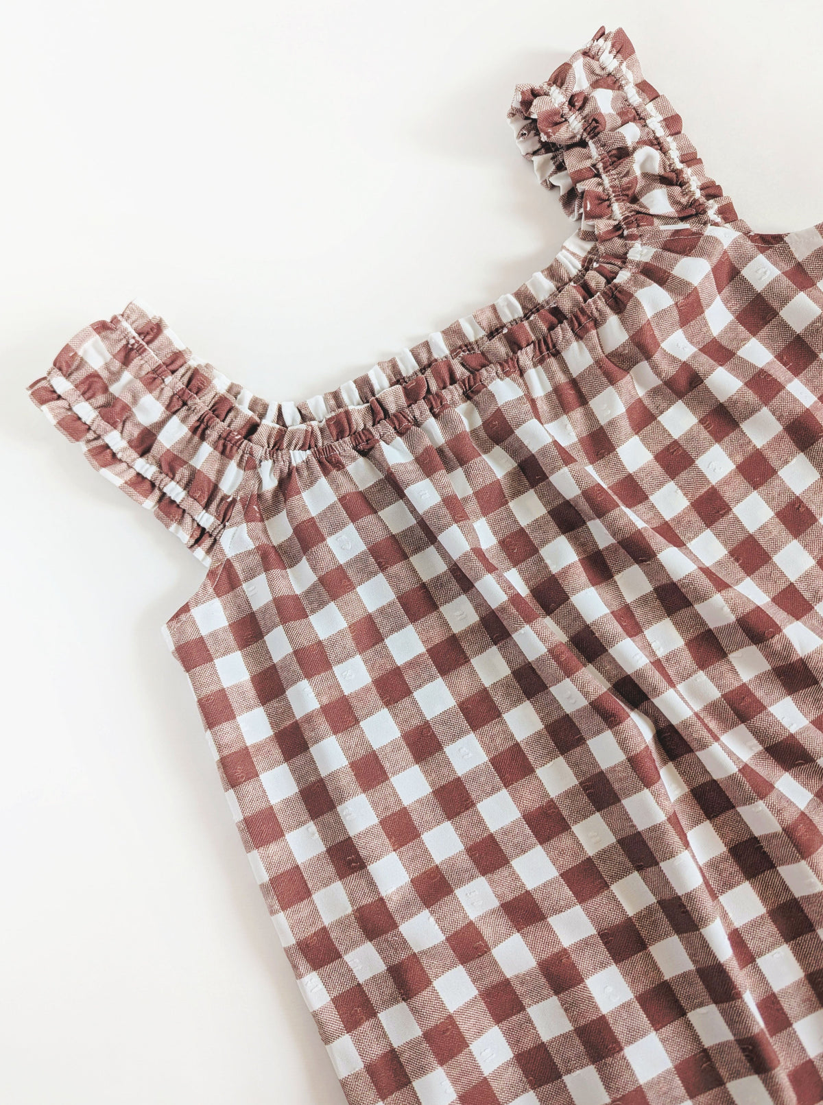 Brown Gingham Dress