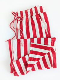 Striped Pants | Red & White