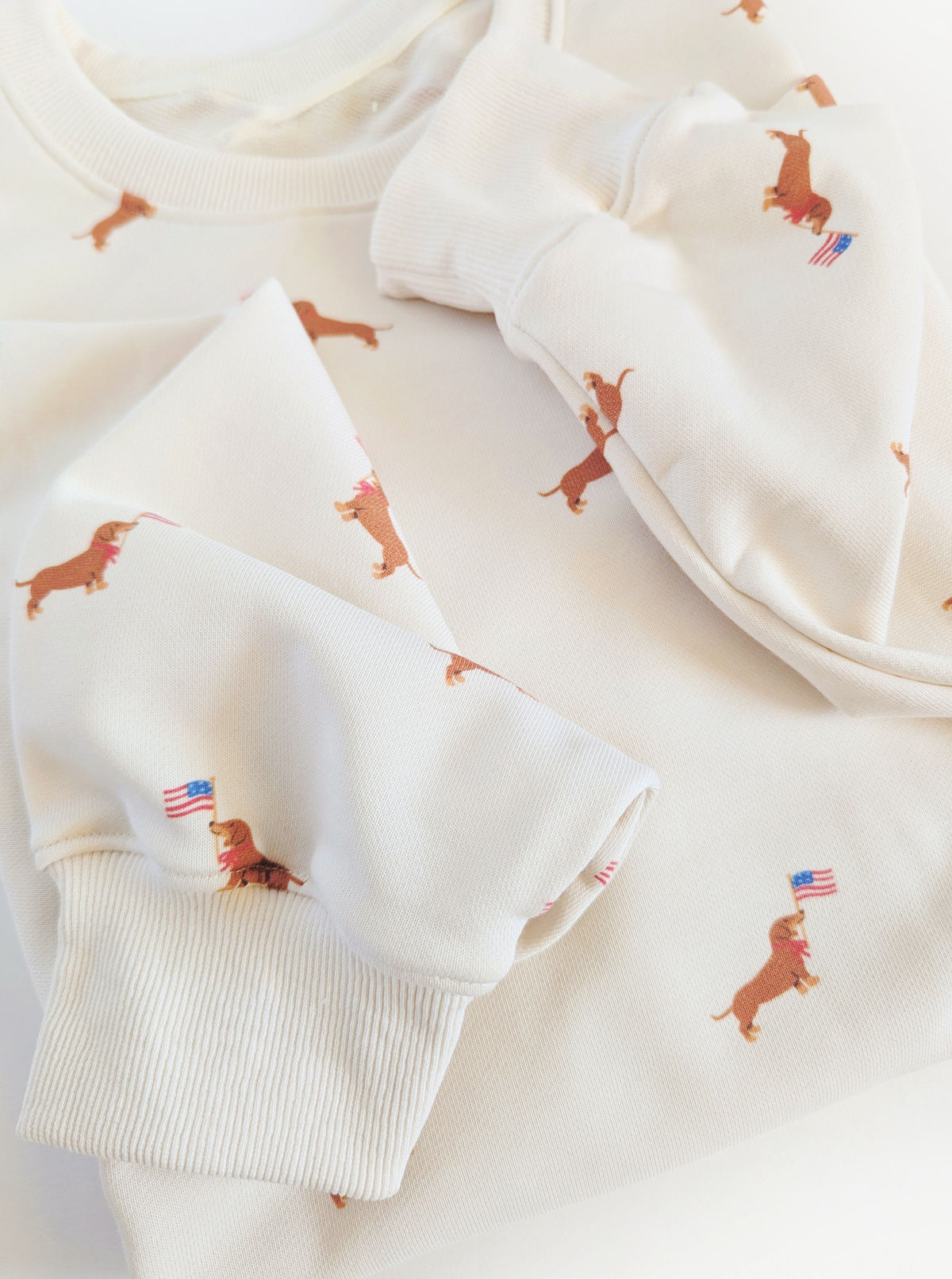 Dachshund Sweatshirt | Ivory