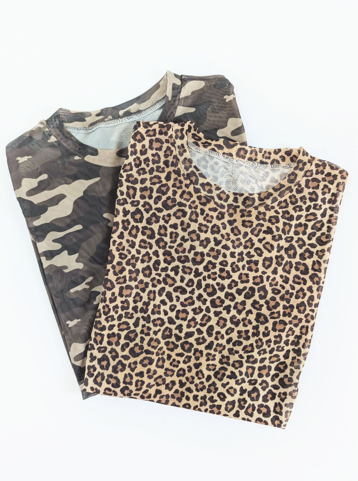 Mesh Top | Leopard & Camo