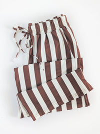 Striped Pants | Brown & White