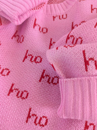 ho ho ho Sweater | Pink
