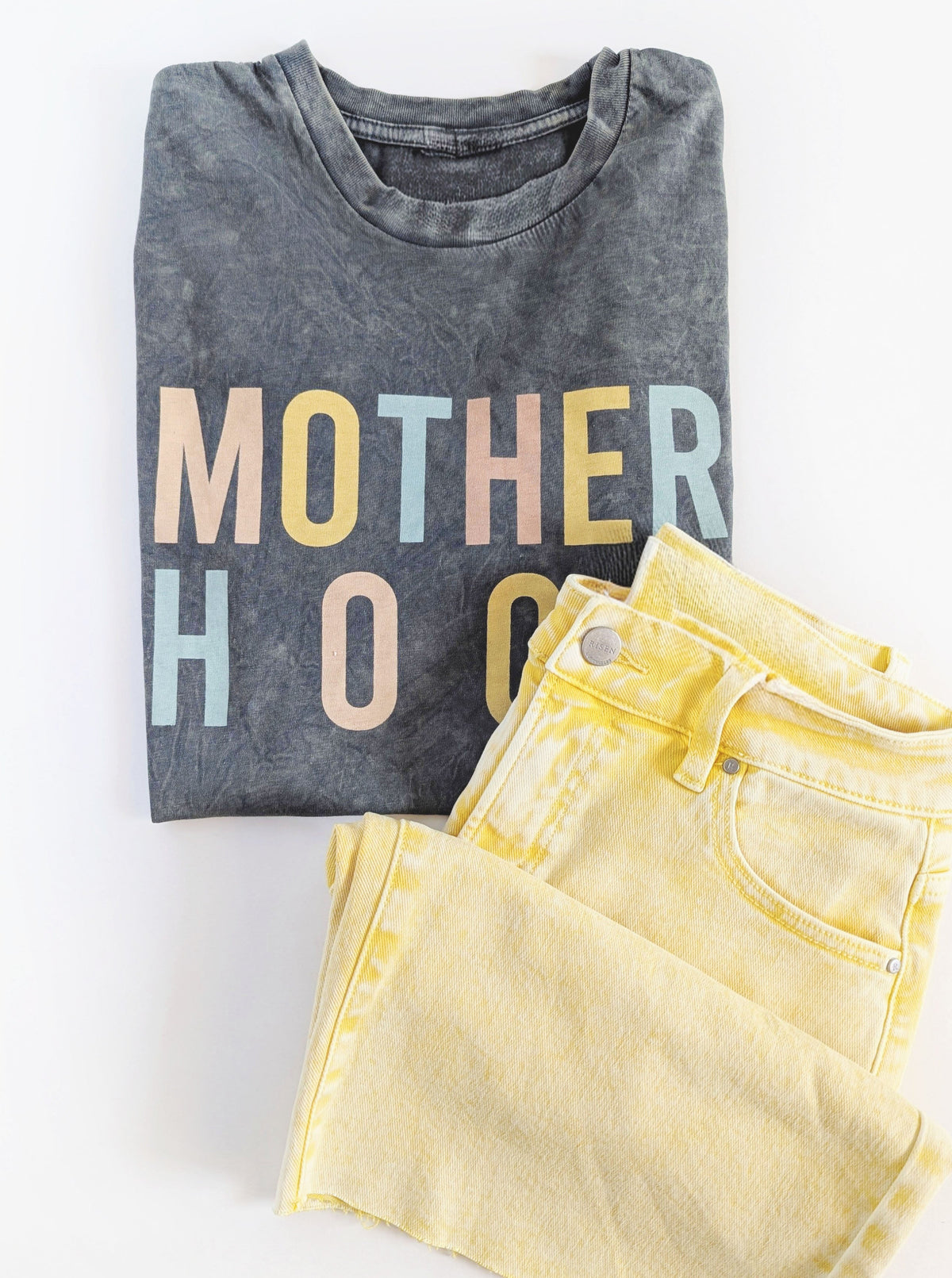 MOTHERHOOD Graphic Tee | Mineral Grey