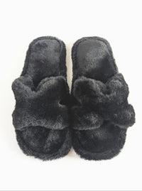 Designer Inspired Slippers | Black