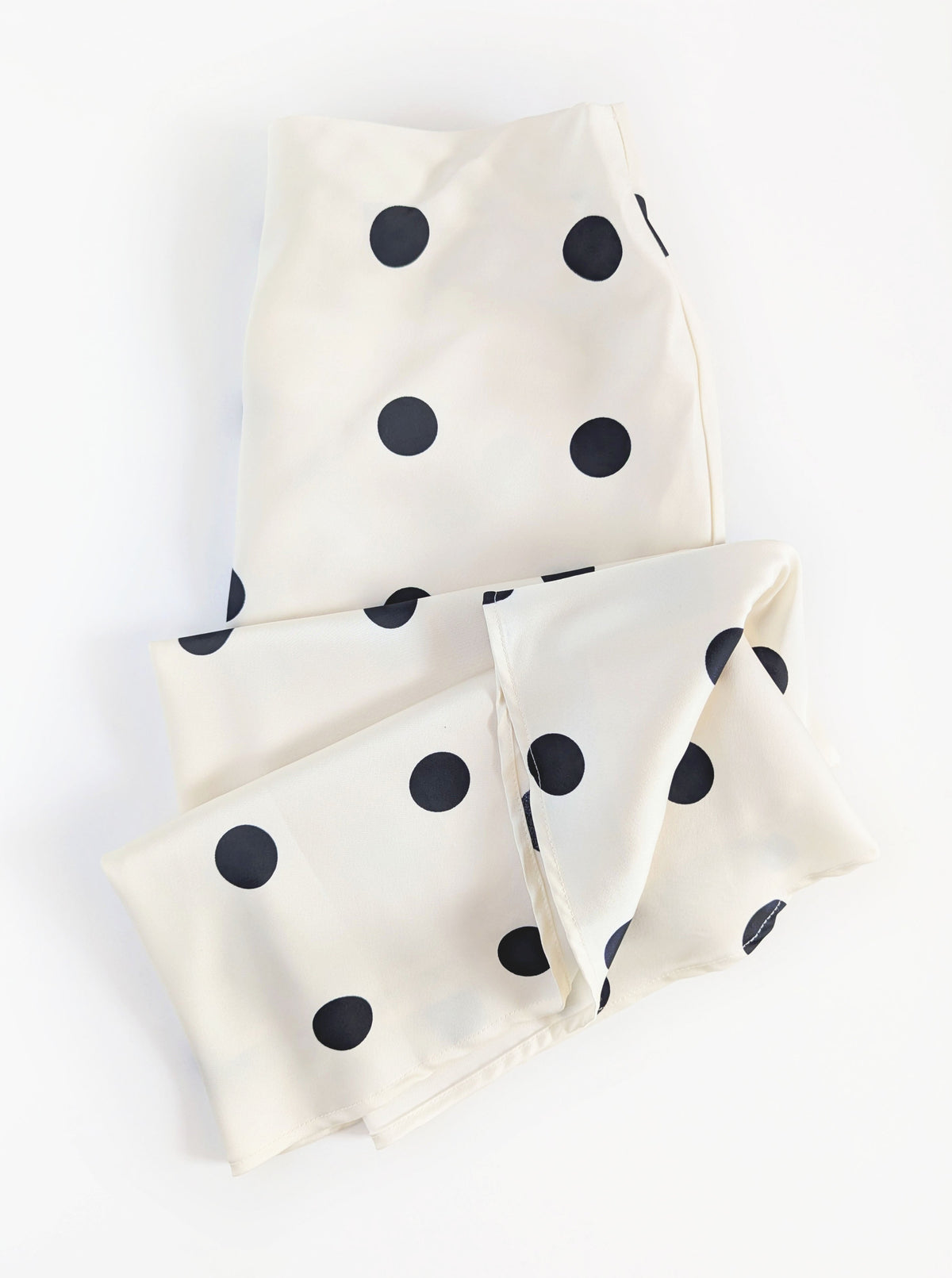 Polka Dot Skirt | White