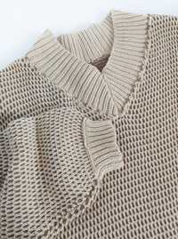 Gaia Two-Tone Sweater | Oatmeal