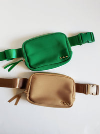 Textured Bum Bag | Emerald