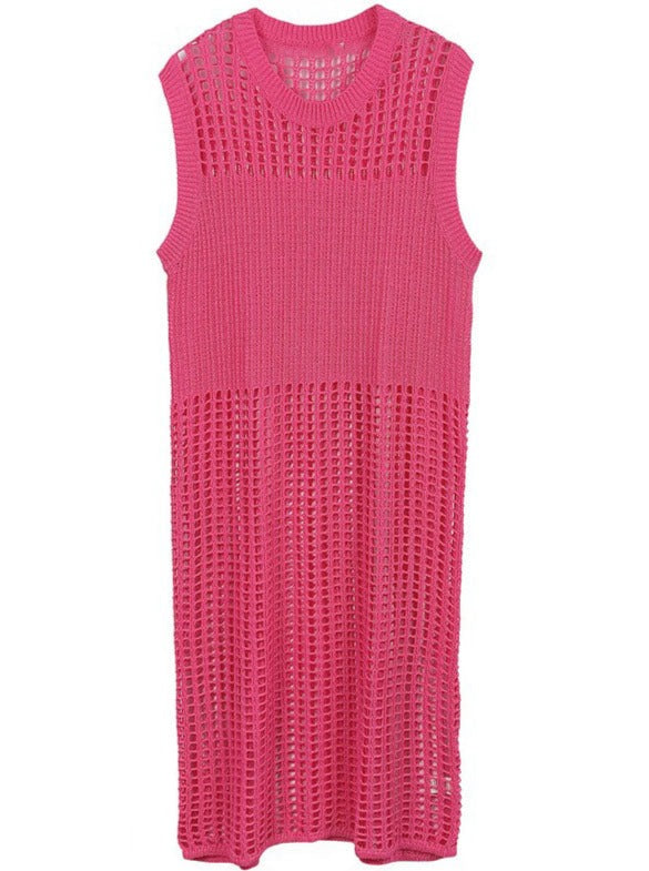 Crochet Dress | Pink & Ivory