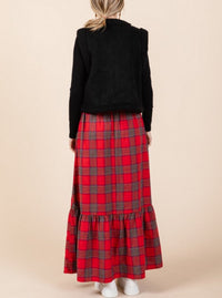 Plaid Skirt | Red