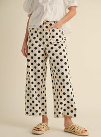 Polka Dot Wide Leg Pants