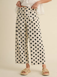 Polka Dot Wide Leg Pants