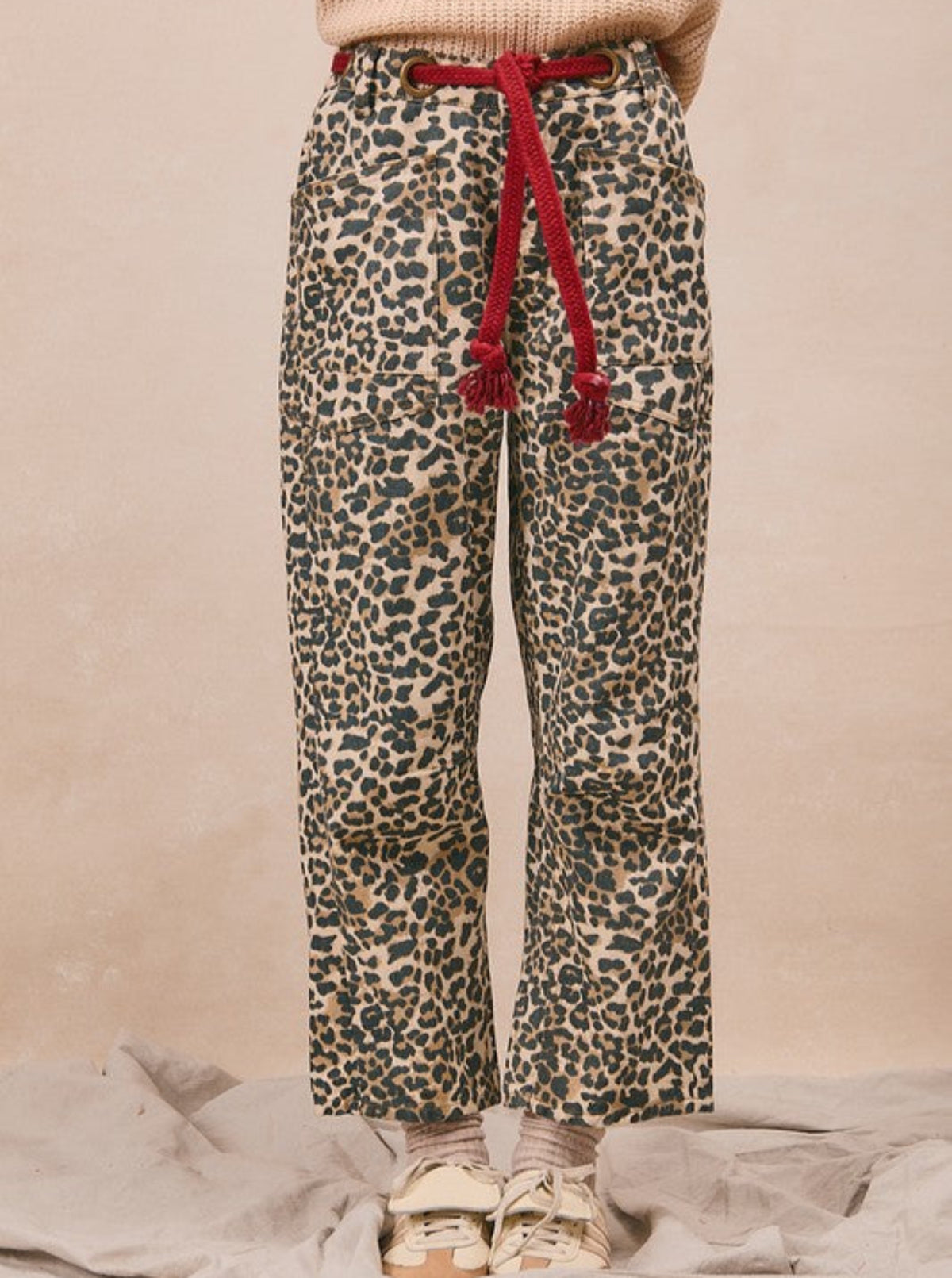 Leopard Barrel Pants
