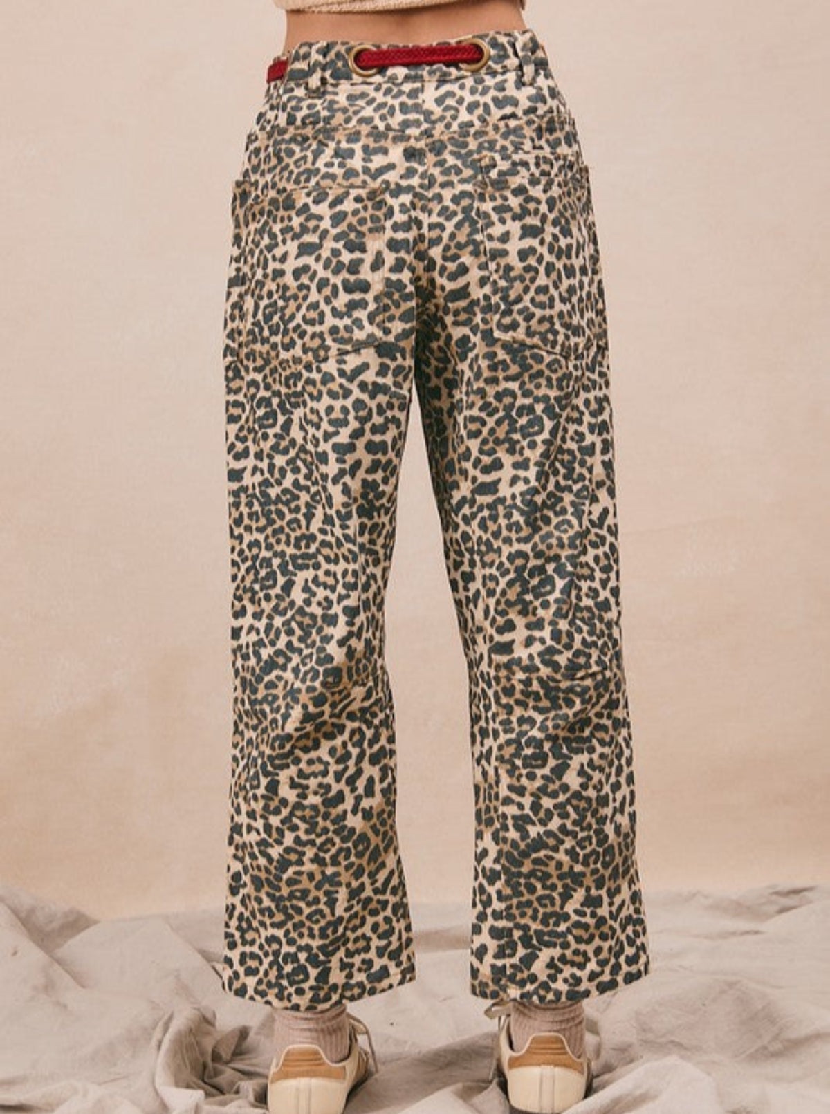 Leopard Barrel Pants