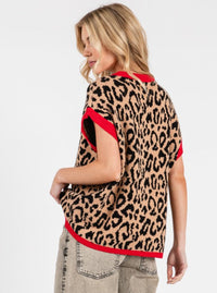 Leopard Sweater Vest