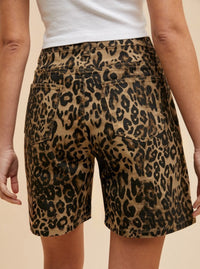 Leopard Bermuda Shorts