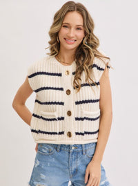 Stripe Chunky Knit Top