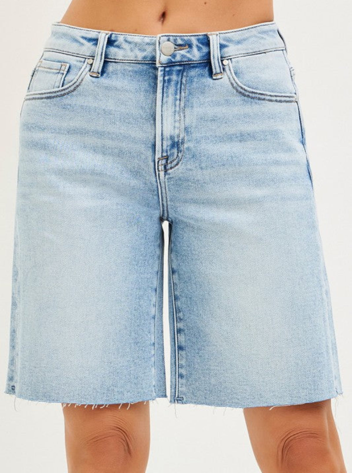 Denim Bermuda Shorts