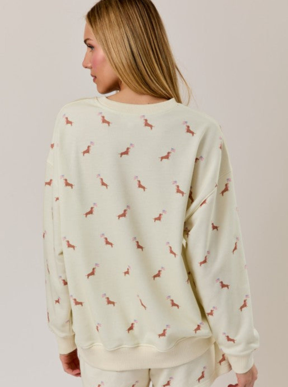 Dachshund Sweatshirt | Ivory