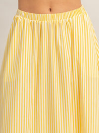 Striped Skirt | Yellow