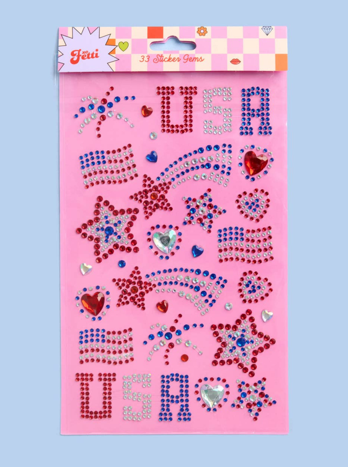 Patriotic Face Gems