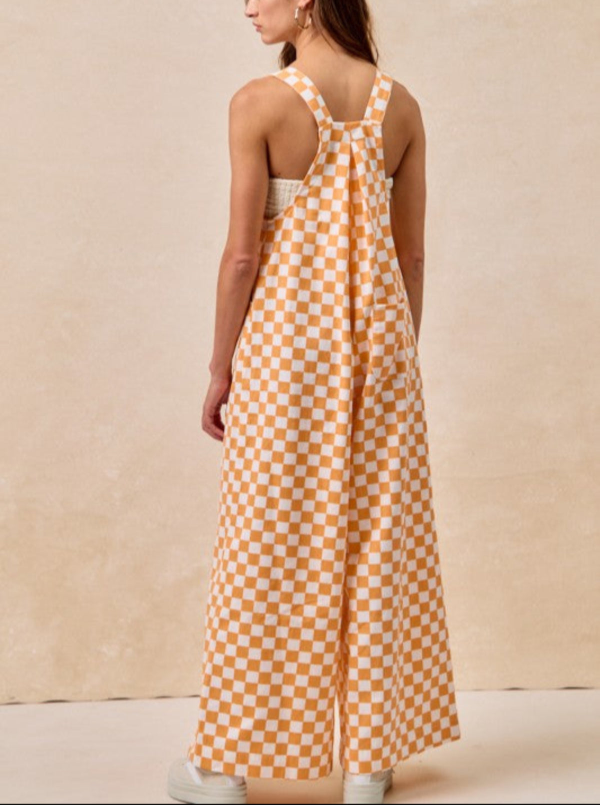 Checker Overalls | Orange