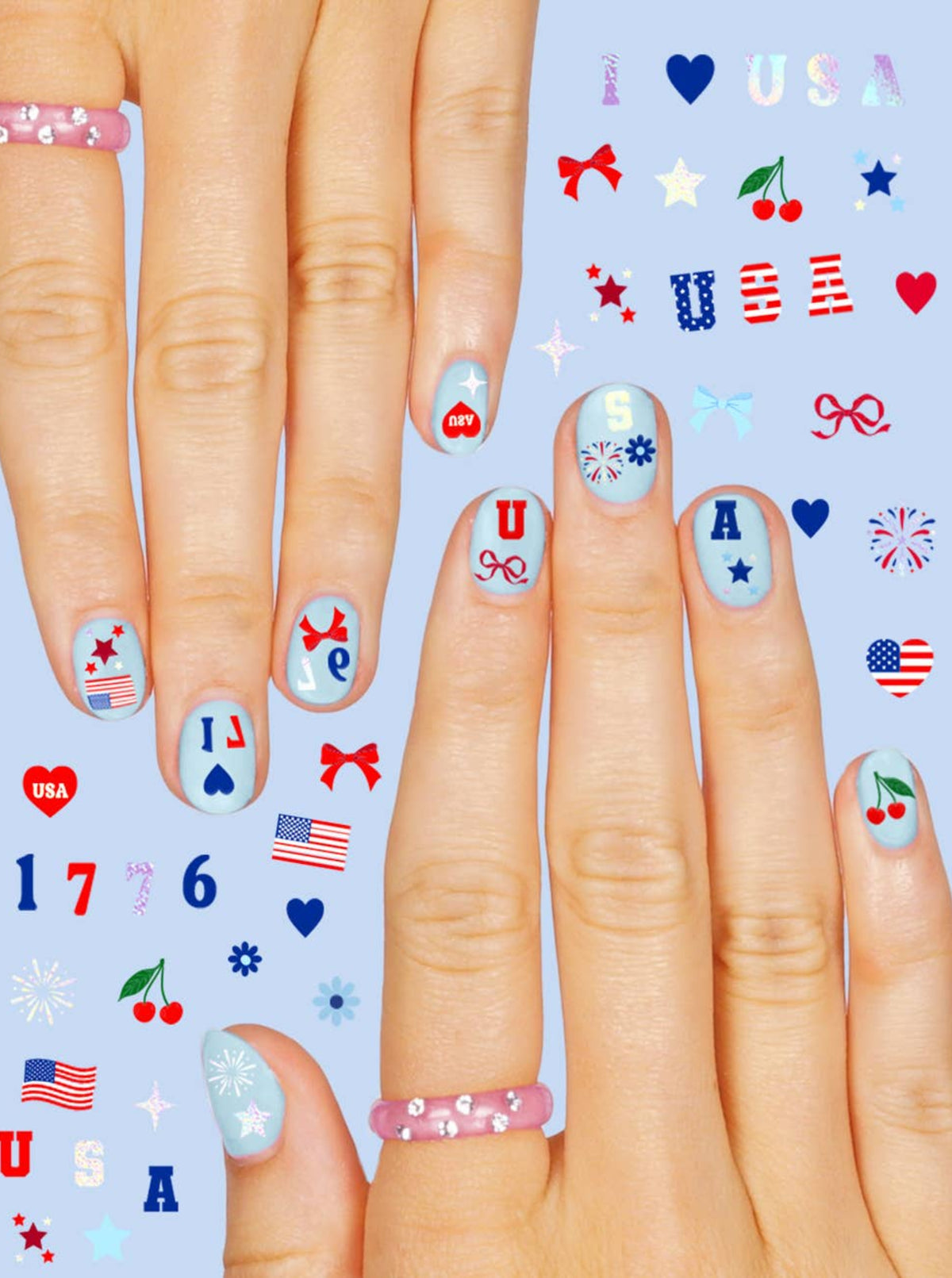 Patriotic Nail Stickers