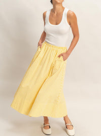 Striped Skirt | Yellow