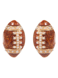Football Stud Earrings