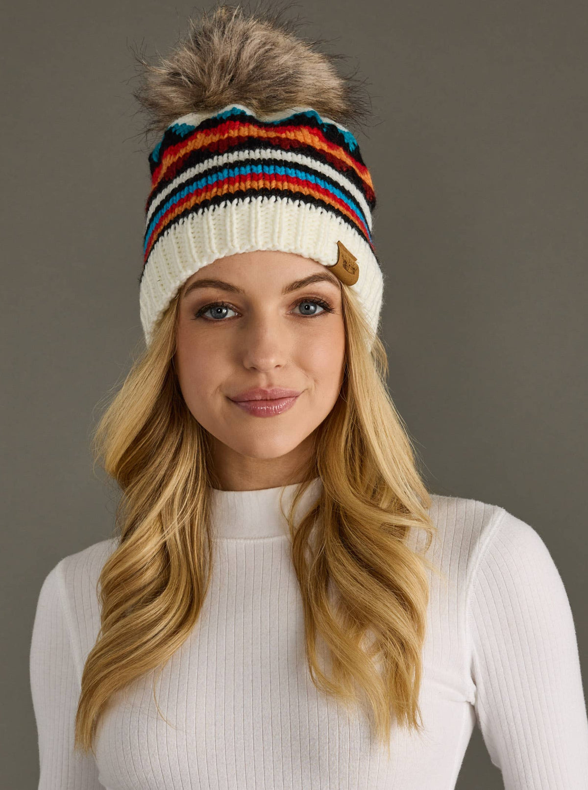 Colorful Pom Beanie