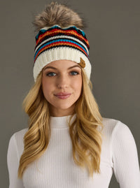Colorful Pom Beanie