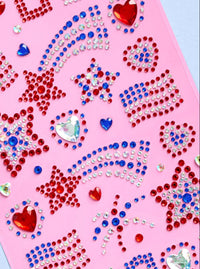 Patriotic Face Gems