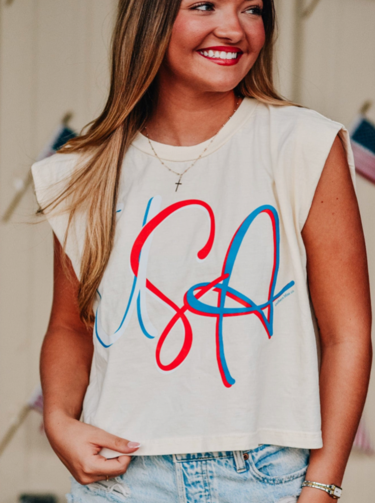 USA Muscle Tee | Ivory
