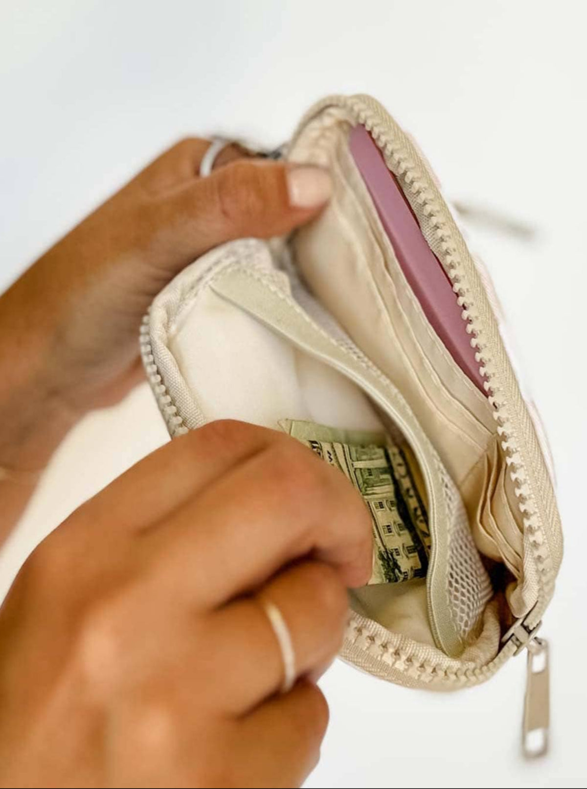 Checkered Wallet, Cardholder, ID Keychain | 2 Colors