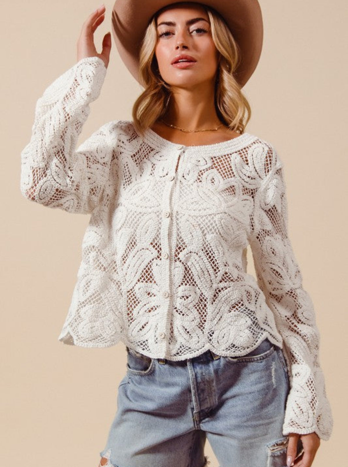 Crochet Lace Cardigan