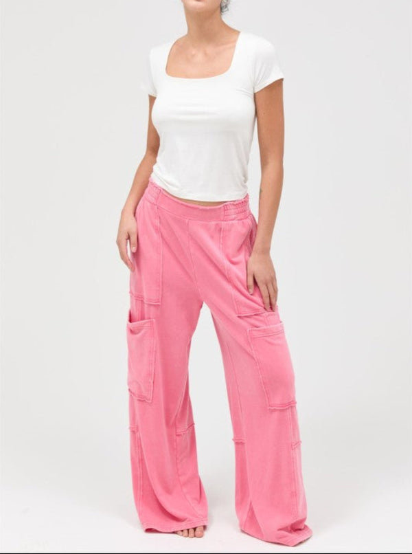 Lounge Cargo Pants | Pink