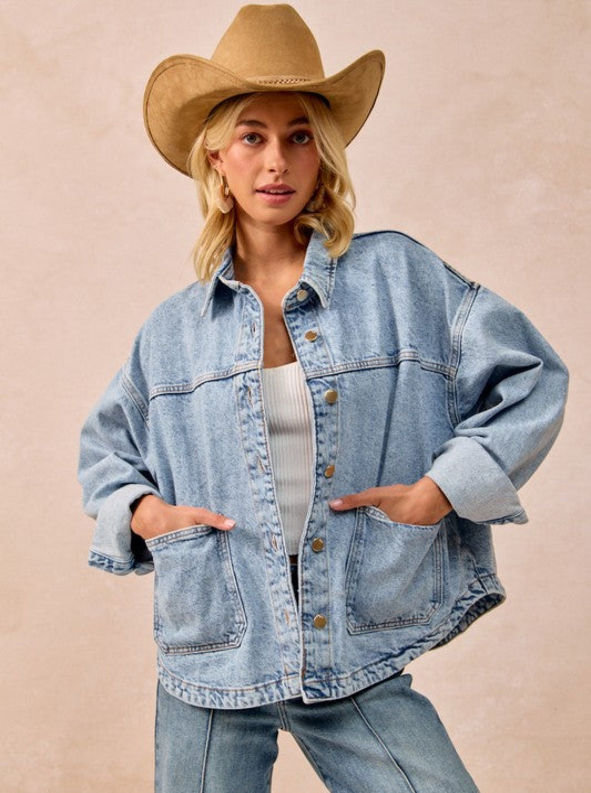 Dallas Darlin' Jean Jacket | Light Wash